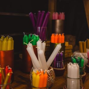 Velas colores lisos 20cm